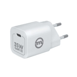 Toalaadija adapter USB-C juhtmele 35W GaN III, valge, PD 3.0 kiirlaadimine, Mobile Origin