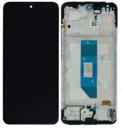 LCD screen Xiaomi Redmi Note 14 4G with touch screen with frame Midnight Black original (service pack)