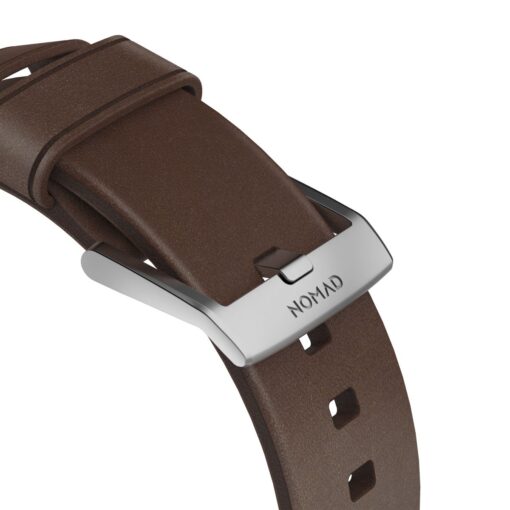 Kellarihm Modern Band, Apple Watch Ultra 2 / Ultra (49 mm) / Series 10 / 9 / 8 / 7 / 6 / 5 / 4 / SE (2024/2023/2022) / SE (42 / 44 / 45 / 46 mm), pruun/hõbedane, naturaalsest nahast, Nomad - Image 6