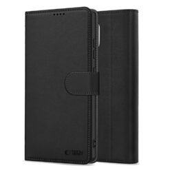 Kaitseümbris kaanega Wallet, Apple iPhone 16e, must, Tech-Protect