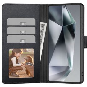 Kaitseümbris kaanega Wallet, Xiaomi Redmi Note 14 4G, must, Tech-Protect