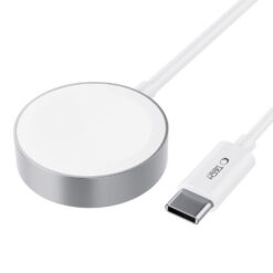 Laadimiskaabel Apple Watch USB-C, 1.2m, valge, magnetiga, Tech-Protect