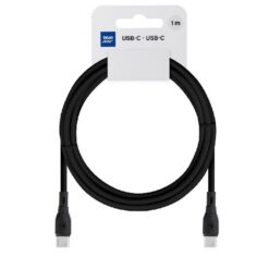 USB cable Blue Star (PJ73) "USB-C (Type-C) to USB-C (Type-C)" (60W) 1m black