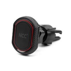 Universal car phone holder NCC (CH11) for using on ventilation grille, magnetic fixing, black