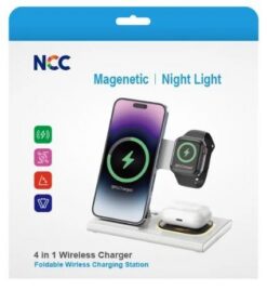 Wireless charging station NCC 4in1 (Phone,Watch,Pods)