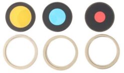 iPhone 14 Pro/14 Pro Max lens for camera with frame Gold (3pcs) ORG