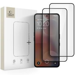 LCD kaitsev karastatud klaas Tech-Protect Glass Fit+ 2-Pack Nothing Phone 3a/3a Pro must