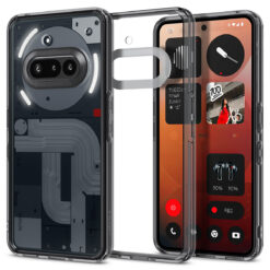 Kaitseümbris Ultra Hybrid, Nothing Phone (3a), läbipaistev tumehalli äärega, Spigen