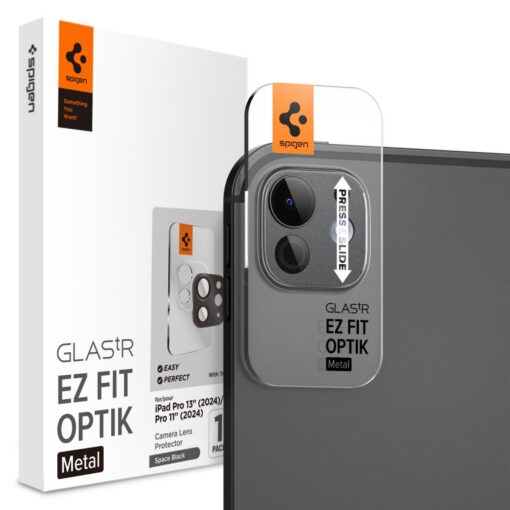 Tagakaamerate kaitseklaas EZ Fit Optik Metal, Apple iPad Pro 11" (2024) / iPad Pro 13" (2024), must, Spigen