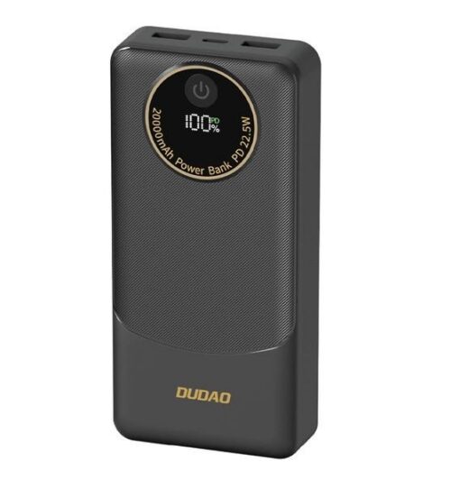 External battery POWER BANK Dudao (K12Pro) 20000mAh (2xUSB; 1xUSB-C) black