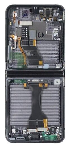 LCD screen Samsung F731 Z Flip5 5G with touch screen and frame (Inner) Graphite original (used Grade B)