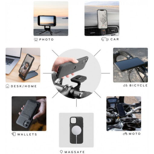 Kaitseümbris Everyday Loop Case, Google Pixel 9 Pro XL, tumehall, sõrmehoidjaga, MagSafe, riidest tagaküljega, Peak Design - Image 2