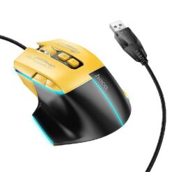Mouse HOCO Gaming GM31 optical, black-yellow pearl