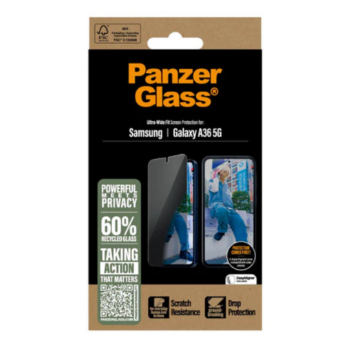 Kaitseklaas privaatsusfiltriga Samsung Galaxy A36 5G, PanzerGlass - Image 3