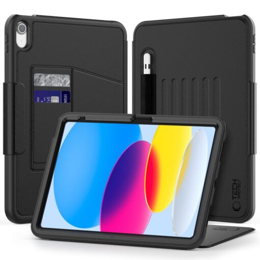Kaitsekaaned SmartCase Pen Armor, Apple iPad 11" (2025) / iPad 10.9" (2022), must, Tech-Protect