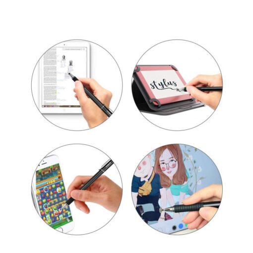 Puutepliiats mahtuvuslikule ekraanile Stylus Pen, kahe erineva otsaga, must, Tech-Protect - Image 5