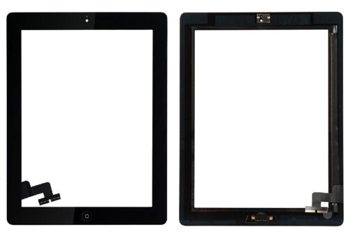 Touch screen iPad 2 black with Home button and holders HQ