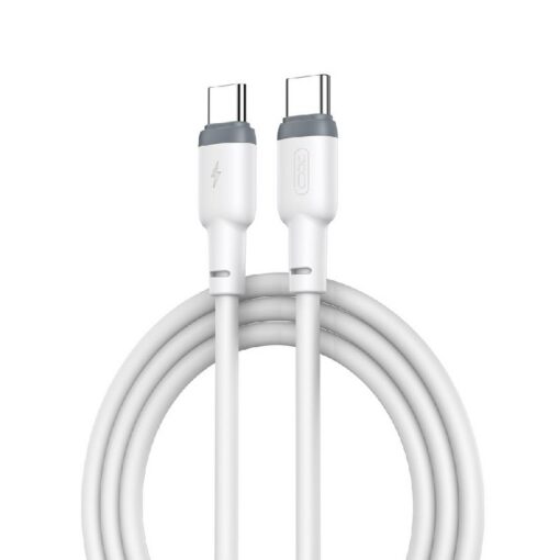 USB cable XO (NB208B) "USB-C to USB-C" (60W) 1m white