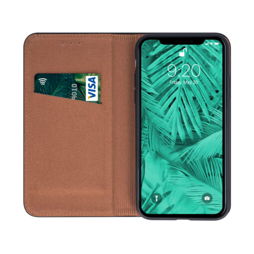 Genuine Leather Smart Pro case for iPhone 12 / 12 Pro 6,1" black - Image 3