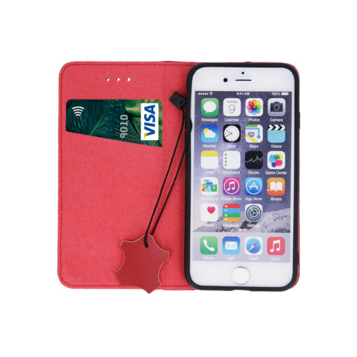 Genuine Leather Smart Pro for Samsung Galaxy A36 5G / A56 5G maroon - Image 2