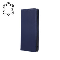 Genuine Leather Smart Pro for iPhone 16 6,1" navy blue