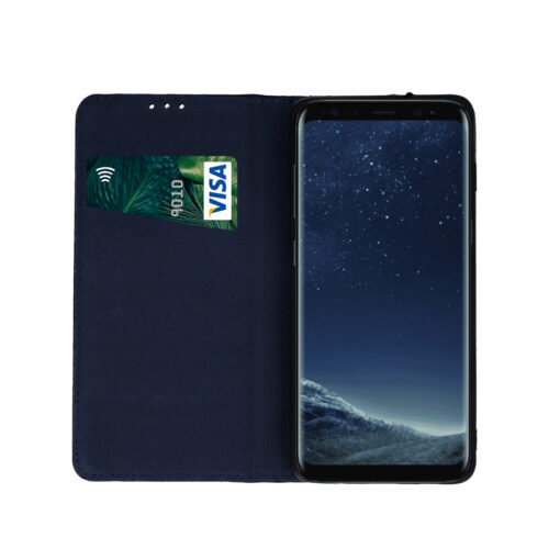 Genuine Leather Smart Pro for Samsung Galaxy A36 5G / A56 5G navy blue - Image 2
