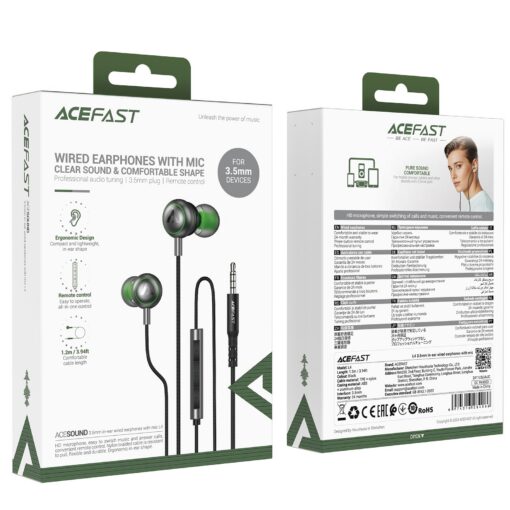 Kõrvaklapid Acefast L4 3.5mm mustad - Image 5