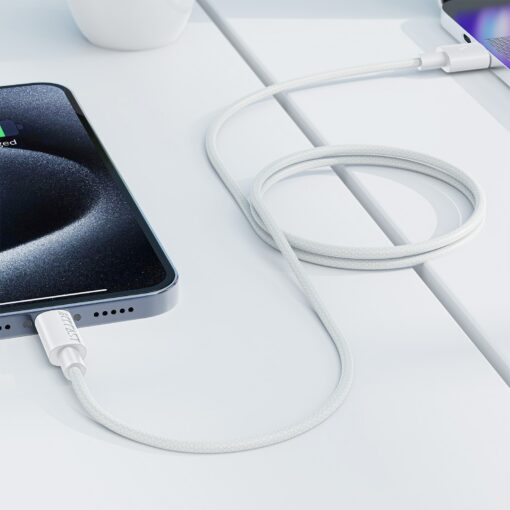 Laadimisjuhe Acefast C18-04 USB-A to USB-C 1.2m valge - Image 4