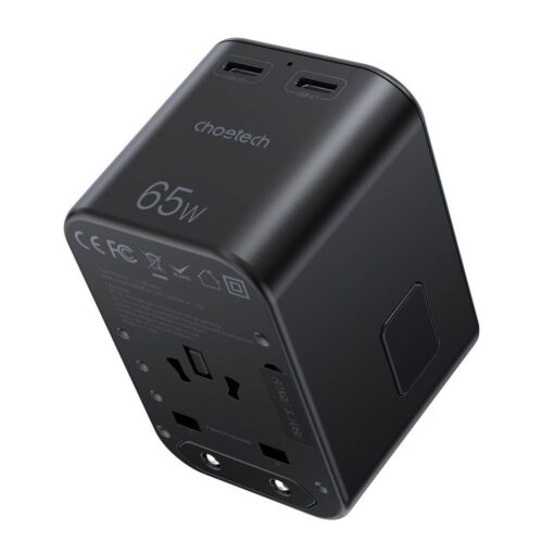 Universaalne reisilaadija Choetech PD5009 65W 2xUSB-C/USB-A must - Image 2