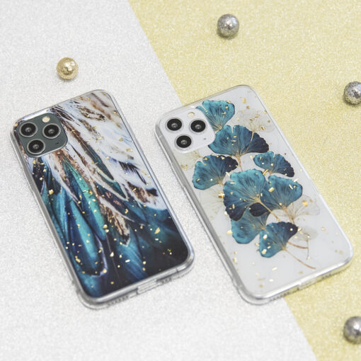 Gold Glam case for Samsung Galaxy S24 Plus feathers - Image 10