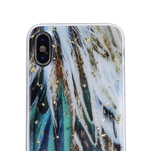 Gold Glam case for Samsung Galaxy A26 5G feathers - Image 5