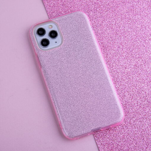 Glitter 3in1 case for iPhone 13 Pro Max 6,7" pink - Image 6