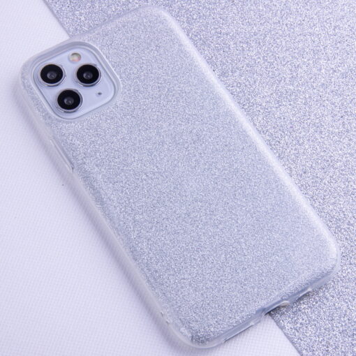 Glitter 3in1 case for iPhone XR silver - Image 7