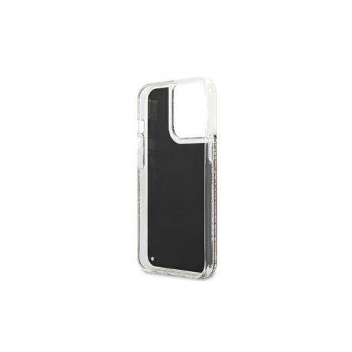 Karl Lagerfeld case for iPhone 13 Pro Max 6,7" KLHCP13XLGGKBK black hard case Liquid Glitter Iconic - Image 3
