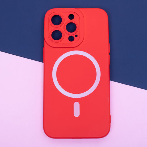 Silicon Mag case for iPhone 13 Pro Max 6,7" red - Image 4