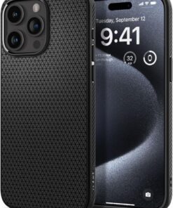 Spigen Liquid Air case for iPhone 15 Pro 6,1" matte black