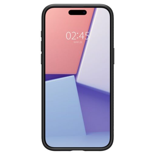 Spigen Liquid Air case for iPhone 15 Pro 6,1" matte black - Image 3