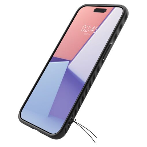 Spigen Liquid Air case for iPhone 15 Pro 6,1" matte black - Image 10