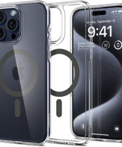 Spigen Ultra Hybrid Magsafe case for iPhone 15 Pro 6,1" graphite