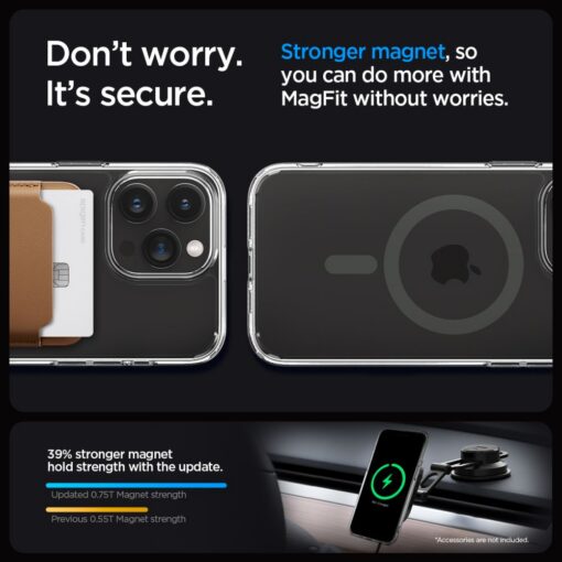 Spigen Ultra Hybrid Magsafe case for iPhone 15 Pro 6,1" graphite - Image 13