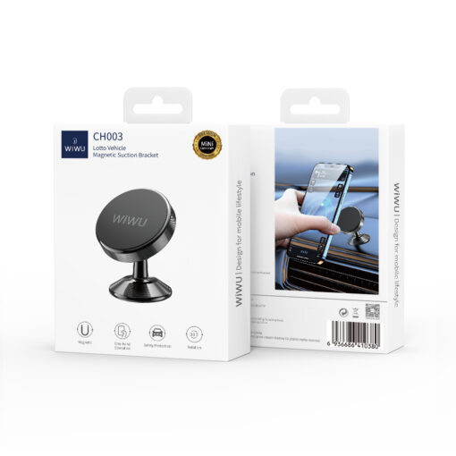 WIWU car holder magnetic CH003 black glued - Image 8