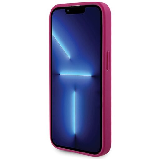 Guess case for iPhone 15 Pro Max 6,7" GUHCP15XPS4DGPP pink HC PU 4G Metal Logo Strass - Image 5