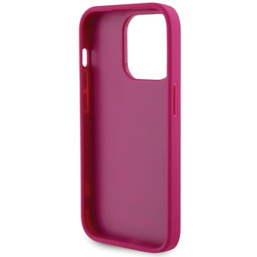 Guess case for iPhone 15 Pro Max 6,7" GUHCP15XPS4DGPP pink HC PU 4G Metal Logo Strass - Image 7