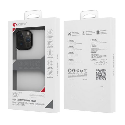 Comma case Hard Jacket for iPhone 15 Plus transparent antibacterial - Image 2