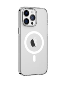 Comma case Hard Jacket Mag for iPhone 15 Plus transparent antibacterial