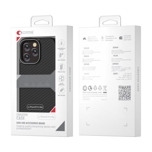 Comma case Kevlar Mag for iPhone 15 Plus black - Image 2