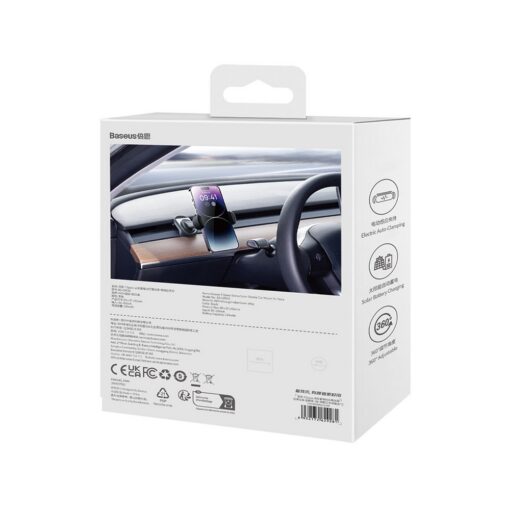 Baseus car holder T-Space black for air vent solar - Image 7