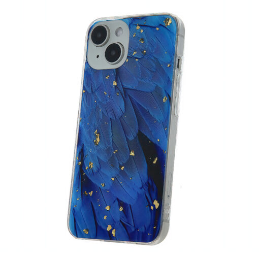 Gold Glam case for iPhone 13 Pro 6,1" blue - Image 2