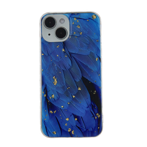 Gold Glam case for iPhone 13 Pro 6,1" blue - Image 3