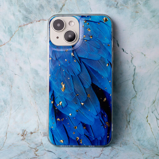 Gold Glam case for iPhone 13 Pro 6,1" blue - Image 6